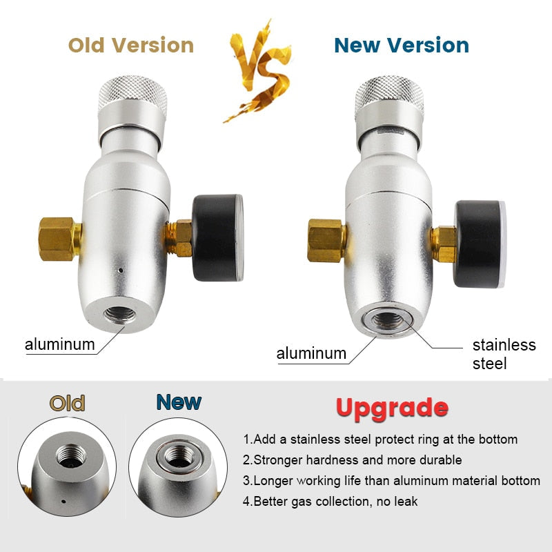Co2 Charger Kit 0-60PSI Co2 Regulator Mini Keg Charger with Ball Lock | Bowlift
