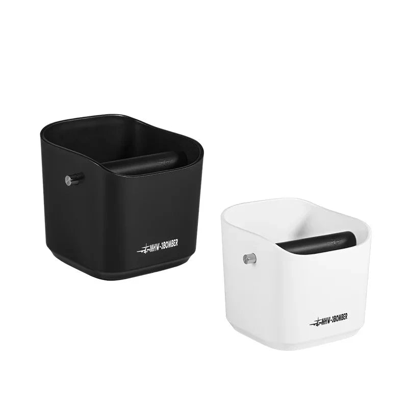 Coffee Grounds Knock Box Square Removable Knock Bar and Non-Slip Base | Bowlift