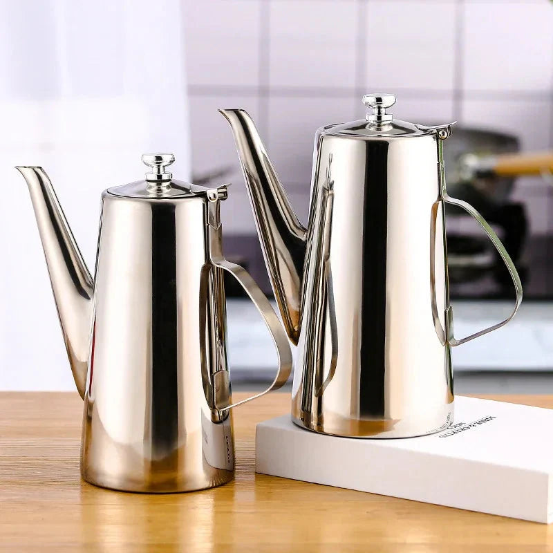 Cold Kettle Tea Set Long Mouth Soup Kettle Stainless Steel Teapot | Bowlift