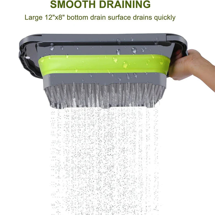 Collapsible Colander with Extendable Handles Over-the-Sink Strainer | Bowlift