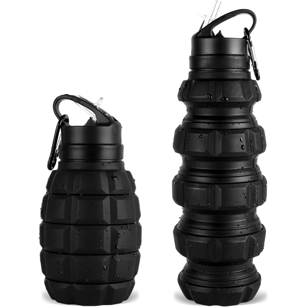 BowLift | Collapsible Travel Water Bottle - 575 ML Reusable Silicone