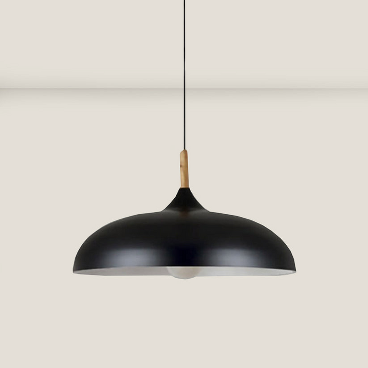 Oak wood ceiling light in Nordic design – LED wood plafond lamp | Bowlift