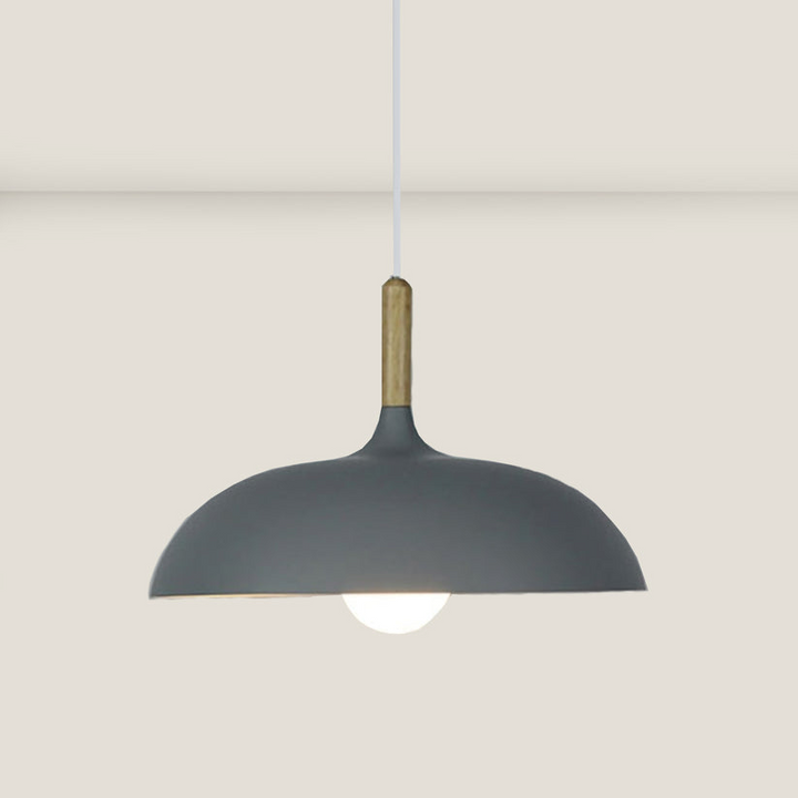 Oak wood ceiling light in Nordic design – LED wood plafond lamp | Bowlift