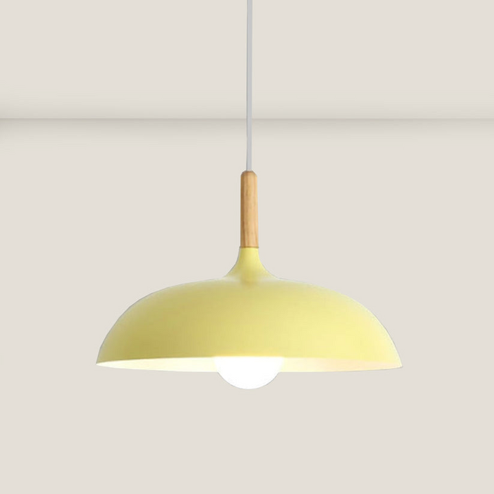 Oak wood ceiling light in Nordic design – LED wood plafond lamp | Bowlift