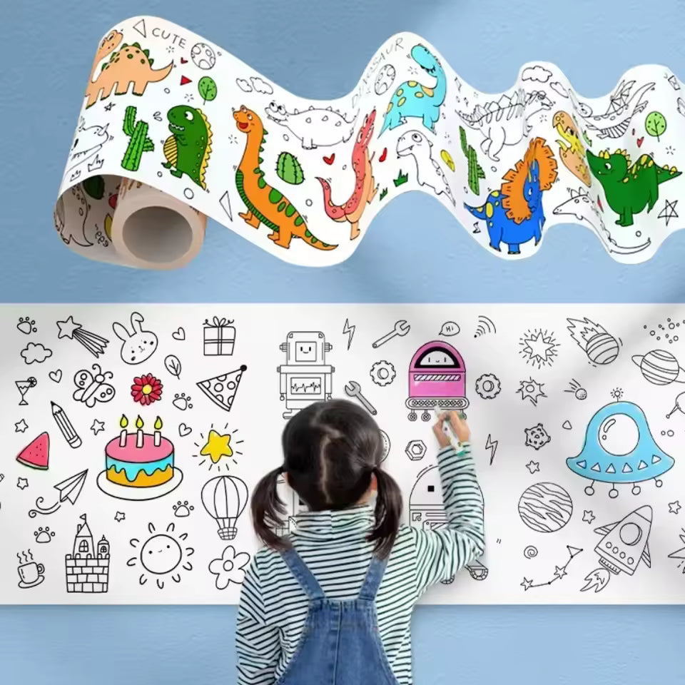 BowLift | Children's Creative Stencil Roller – Reusable Art Sticker Set for Kids