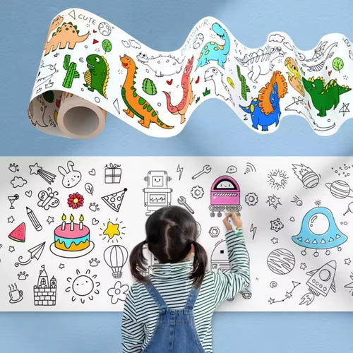 BowLift | Children's Creative Stencil Roller – Reusable Art Sticker Set for Kids
