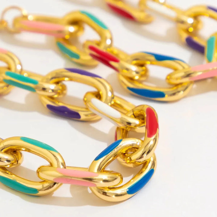 BowLift | Colorful Chain Bracelet and Necklace Set