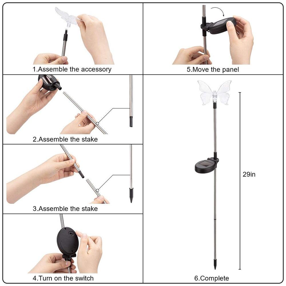 BowLift | Solar-LED-Garden Lights "Colorful Flies"