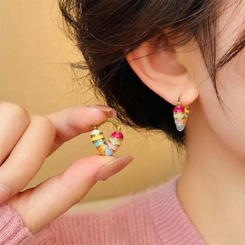 BowLift | Colorful Pastel Heart Earrings
