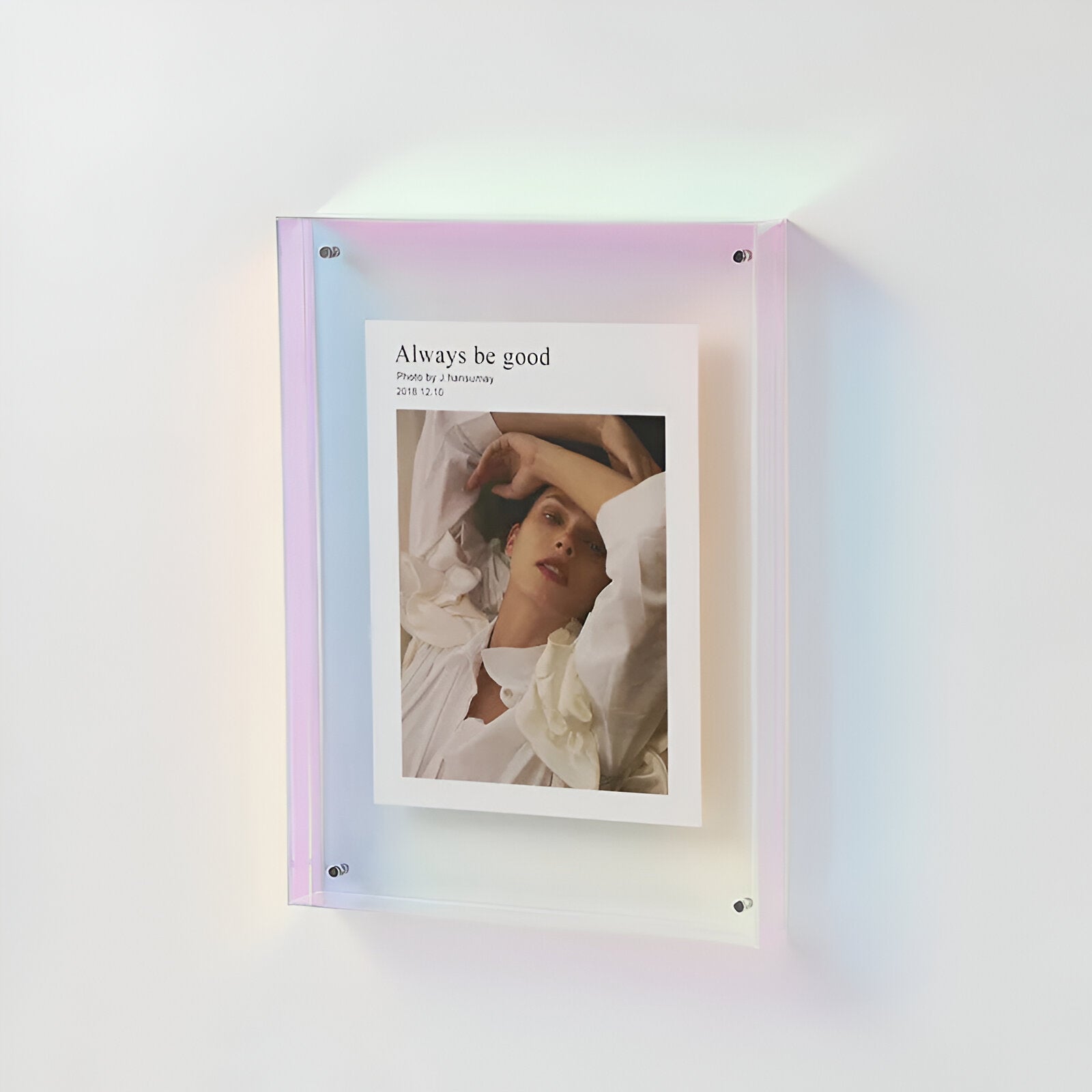 BowLift | Colored transparent acrylic frame for modern displays