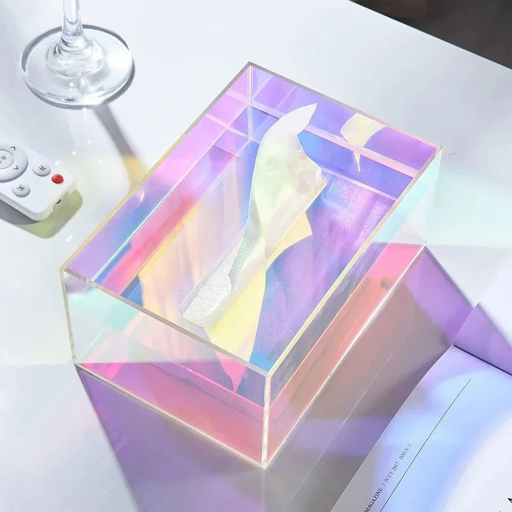BowLift | Colorful Tissue Box Holder made of Acrylic
