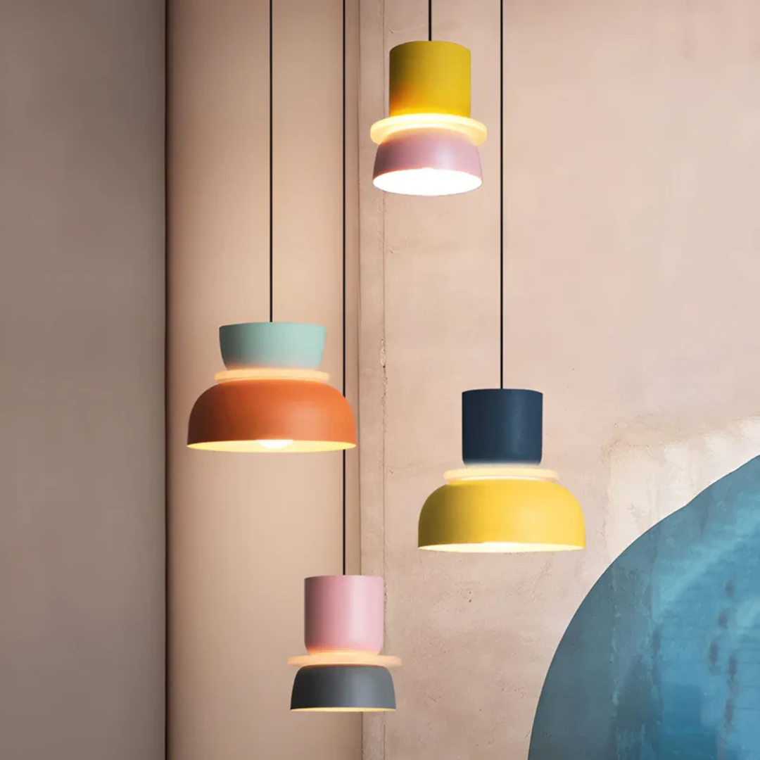 BowLift | Colourful and Trendy Macaron LED Pendant Light - VividGlow