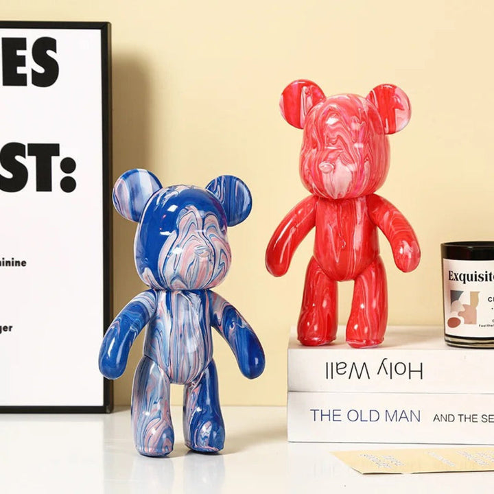 BowLift | Modern Colourful Resin Bear Figurine Decor