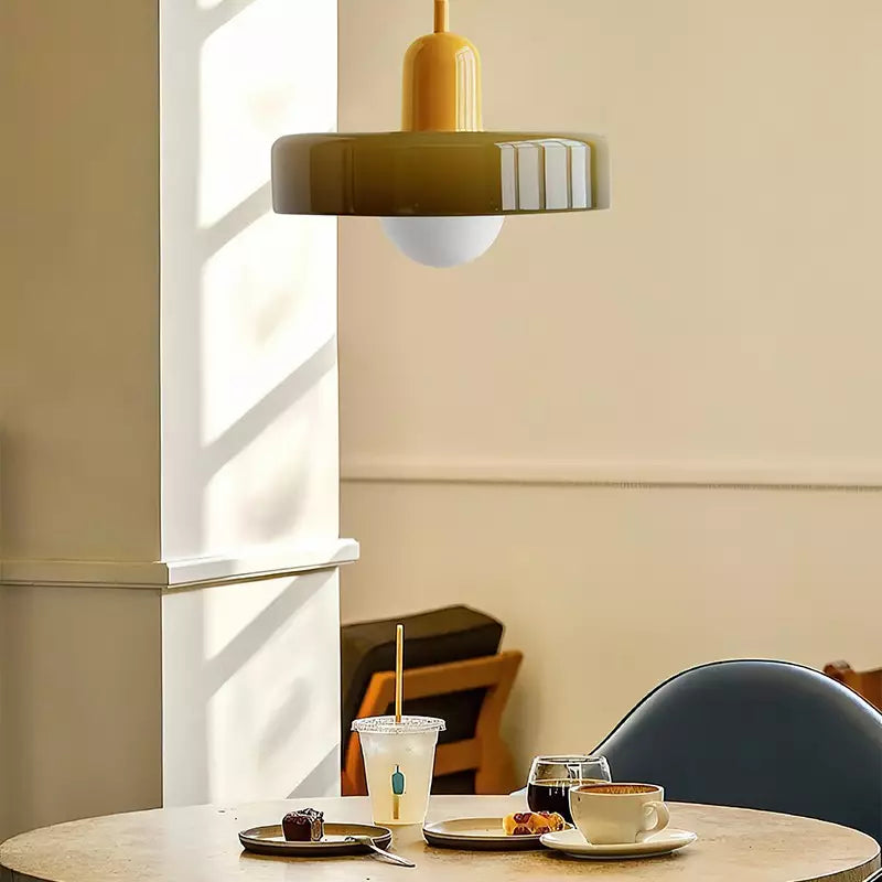BowLift | Colourful Pendant Lamp in Bauhaus Style - StiloGlas