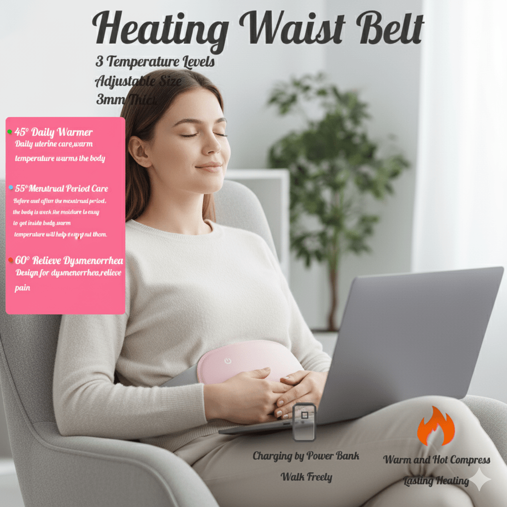 BowLift | COMFORTHEAT – Rechargeable Electric Heating Pad for Cramps & Abdominal Pain Relief