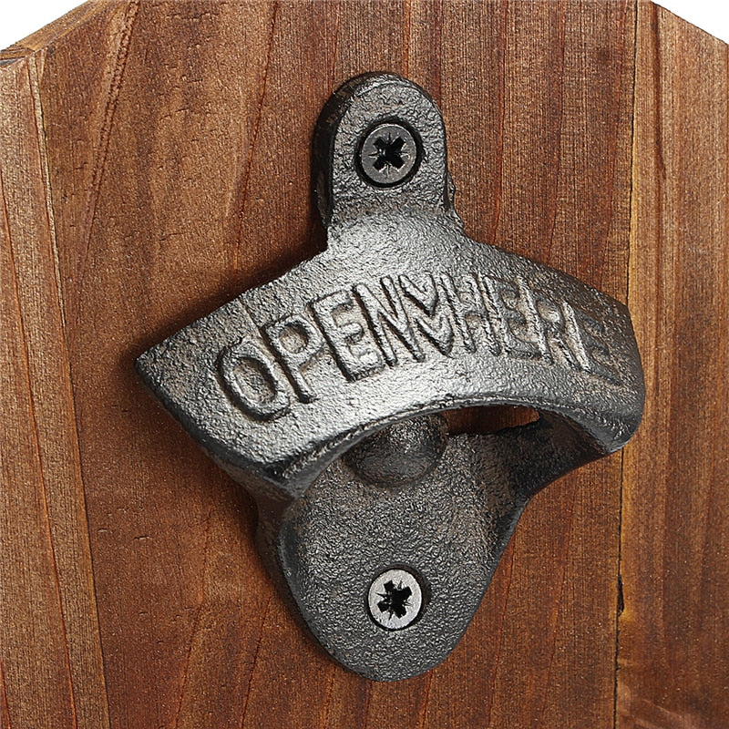 Commercial Vintage Bottle Opener Wall Mounted Bar Glass Bottle Opener | Bowlift
