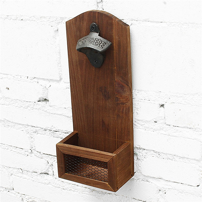 Commercial Vintage Bottle Opener Wall Mounted Bar Glass Bottle Opener | Bowlift