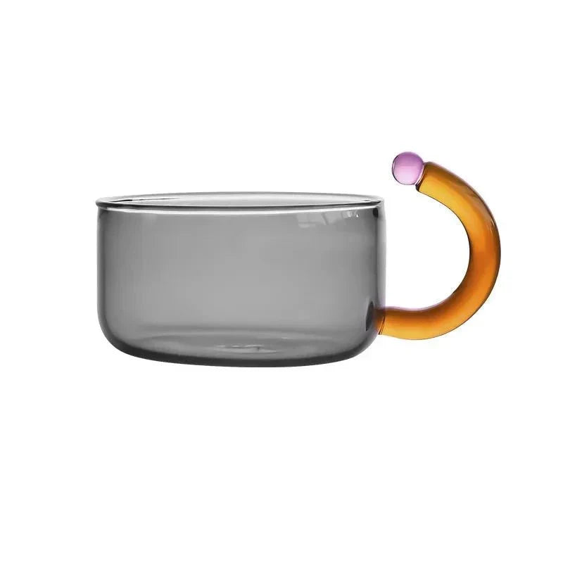 BowLift | Contrasting Color Glass Teapot Set – Stylish & Heat Resistant Design