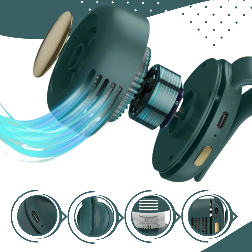 Conveniently Discreet 360 Clip On Fan | Bowlift