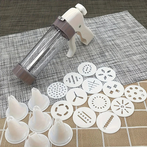 Cookie Press Gun with Accessories for Small Cookies and Biscuits Set | Bowlift