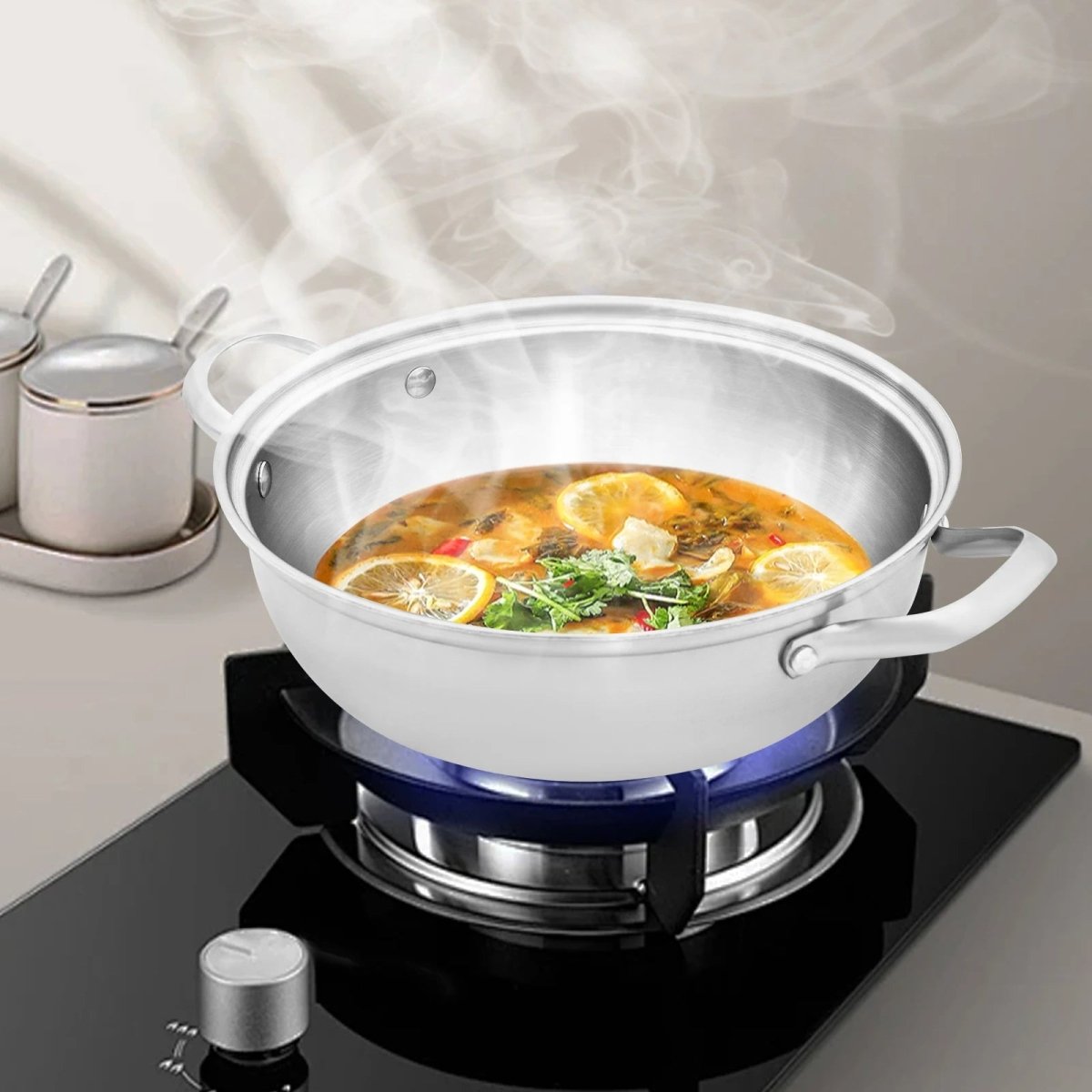 BowLift | CookSphere – Premium 26 cm Stainless Pot for All Heat Sources