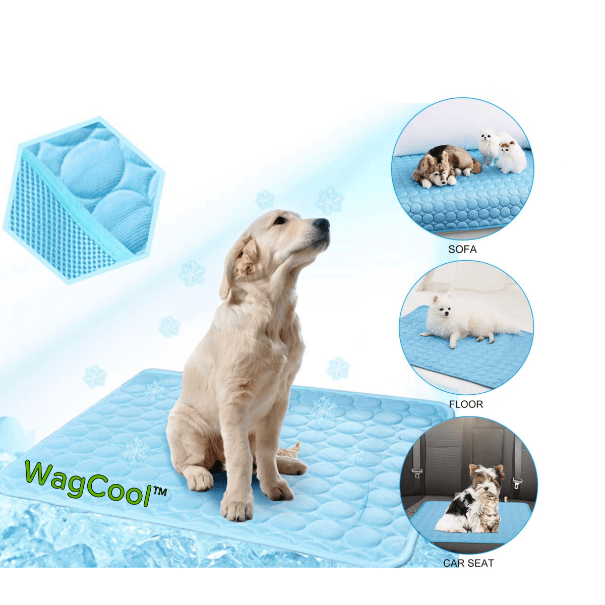 BowLift | COOLPET MAT – Pressure-Activated Cooling Dog Mat for Instant Comfort
