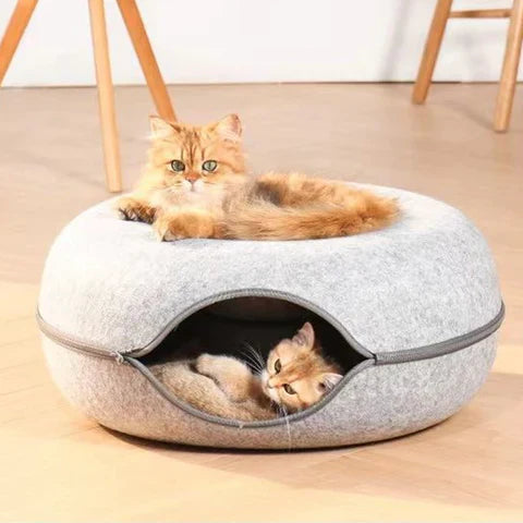 BowLift | Cat Bed Felt Tunnel Cave for Multi Cats