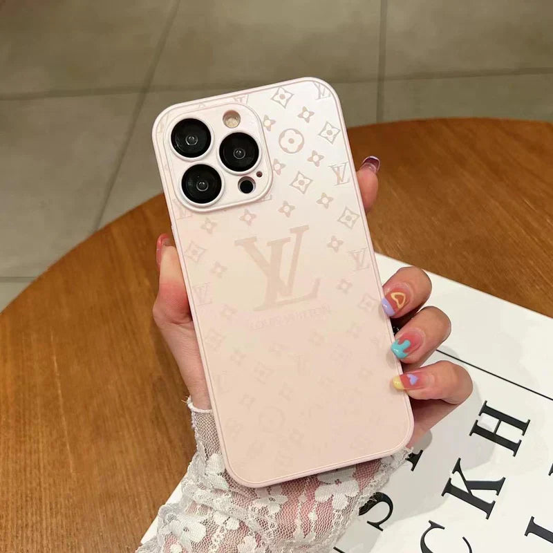 BowLift | Luxurious Louis Vuitton Frosted Matte Case for iPhone 13 / 14 / 15 Series