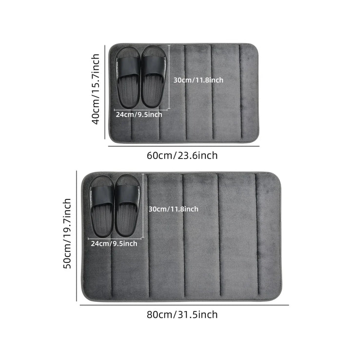 BowLift | CORAL VELVET MAT – Soft Bathroom Mat with Non-Slip Design for Comfort & Safety