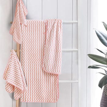 BowLift | Elysoria Coral Weave Towels | Plush, durable towels with maximum absorbency and quick-dry