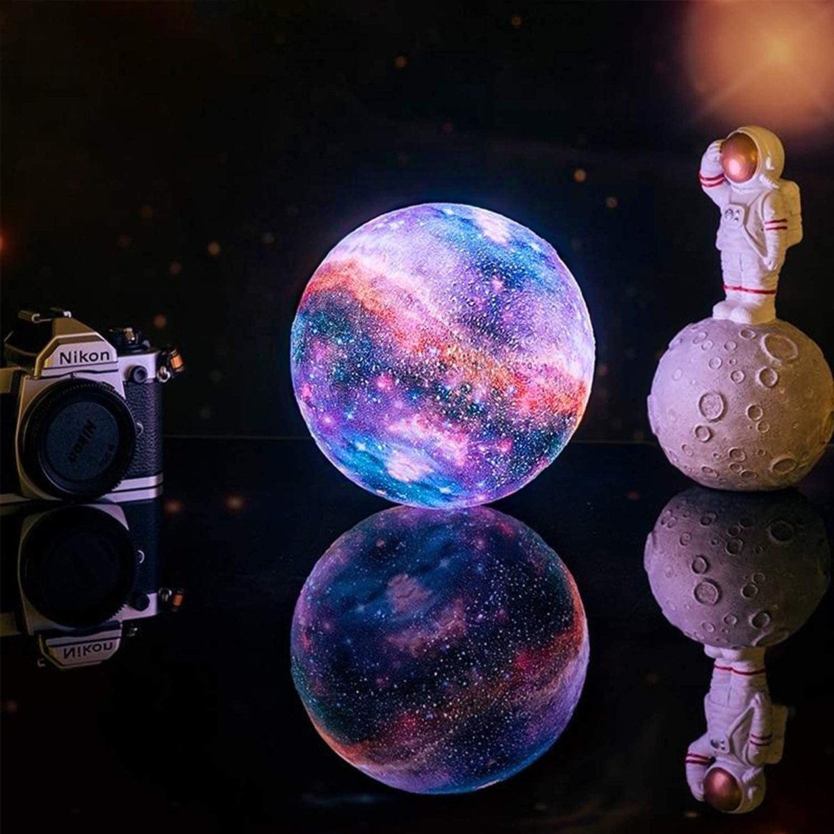BowLift | CosmoShine – Multicolor Moon Night Light with Remote Control