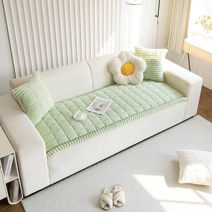 BowLift | Flannel Sofa Cover Quilted Design