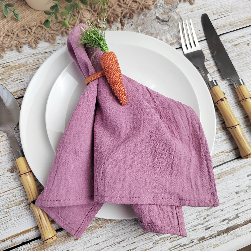 Cotton Cloth Napkins Set of 10 Solid Color Table Napkins Decoration | Bowlift
