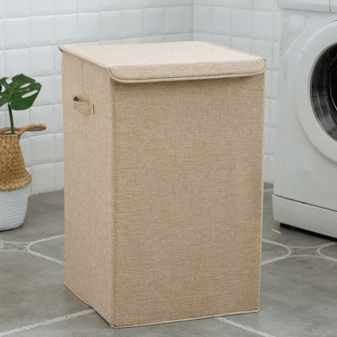 BowLift | Bamboo Linen Laundry Basket With Lid