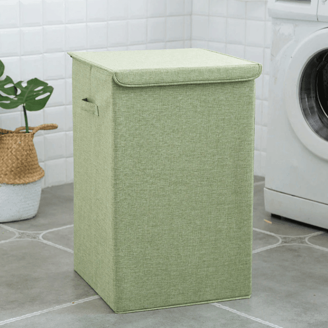 BowLift | Bamboo Linen Laundry Basket With Lid