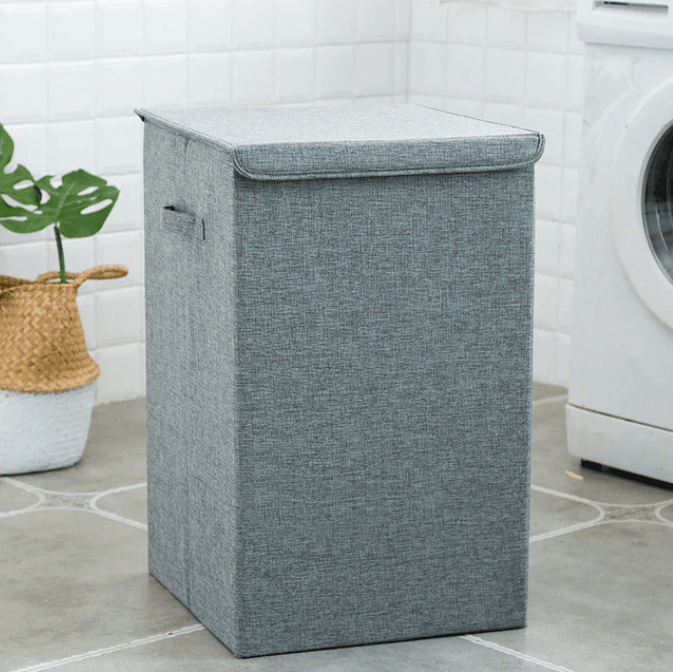 BowLift | Bamboo Linen Laundry Basket With Lid