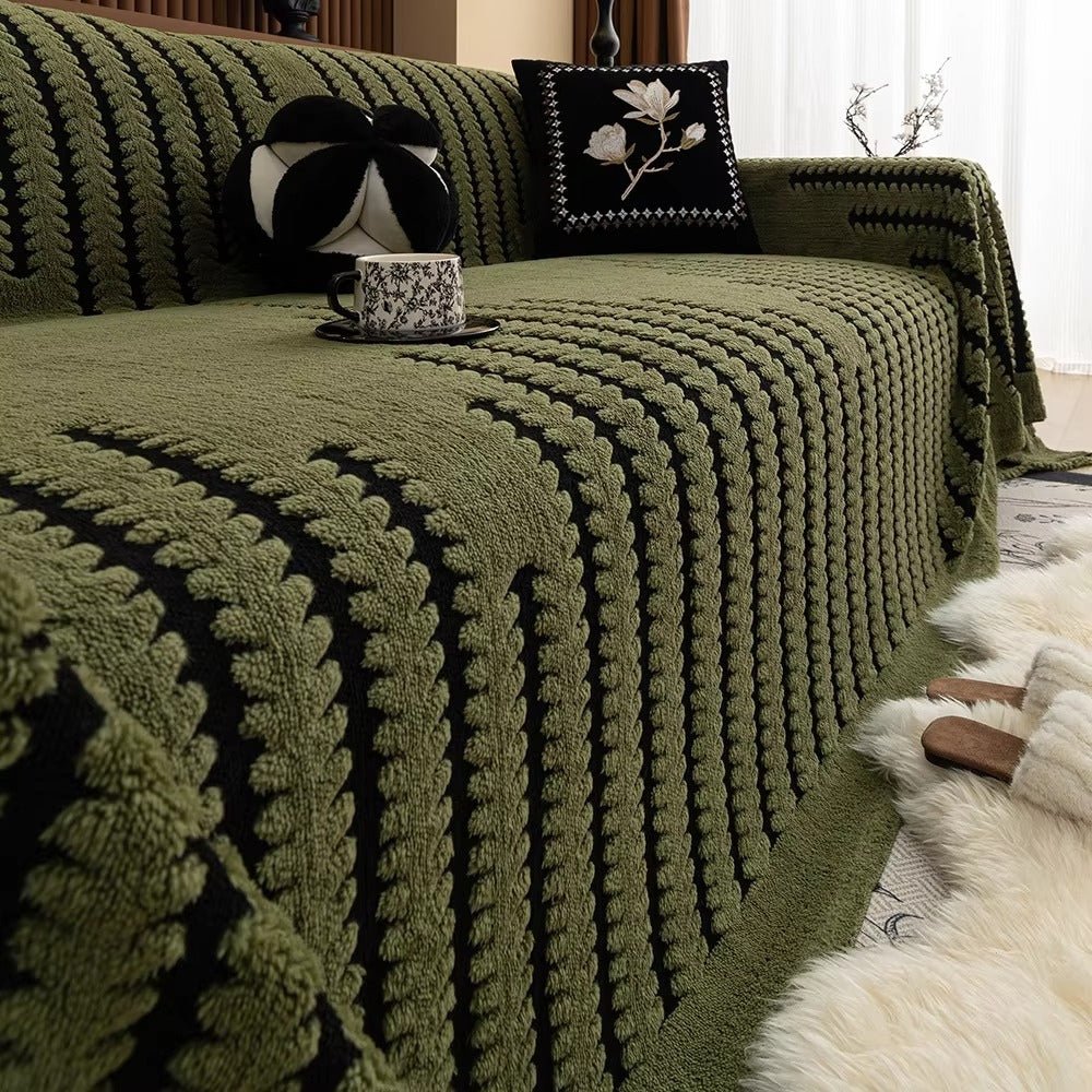 BowLift | CouchGuard – Plush sofa cover with non-slip backing