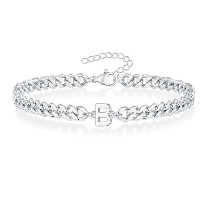 BowLift | Couples Letter Initial Cuban Bracelet