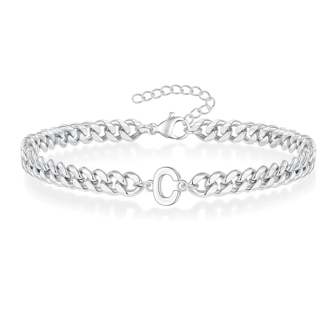 BowLift | Couples Letter Initial Cuban Bracelet