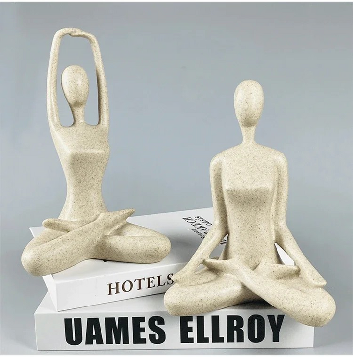 BowLift | ZenJoy Woman in Yoga Statue – Modern Indoor Decoration Made of Resin