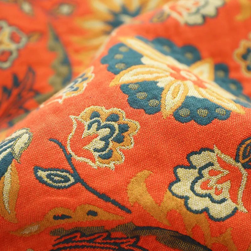 BowLift | COZY LUXE COTTON BLANKET – Elegant Boho Jacquard Sofa Throw & Bedspread