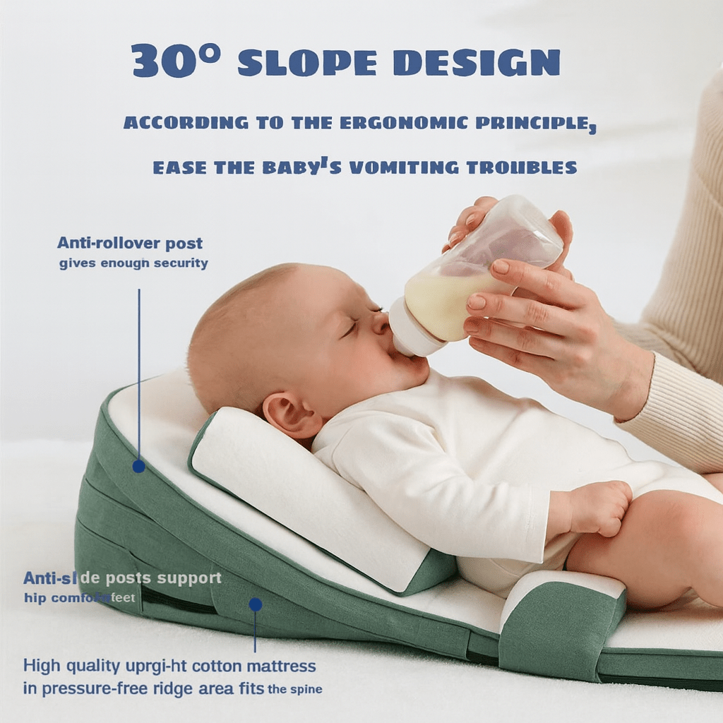 BowLift | CozyCradle Pillow – Side Sleeper Support with Anti-Reflux Incline for Newborns