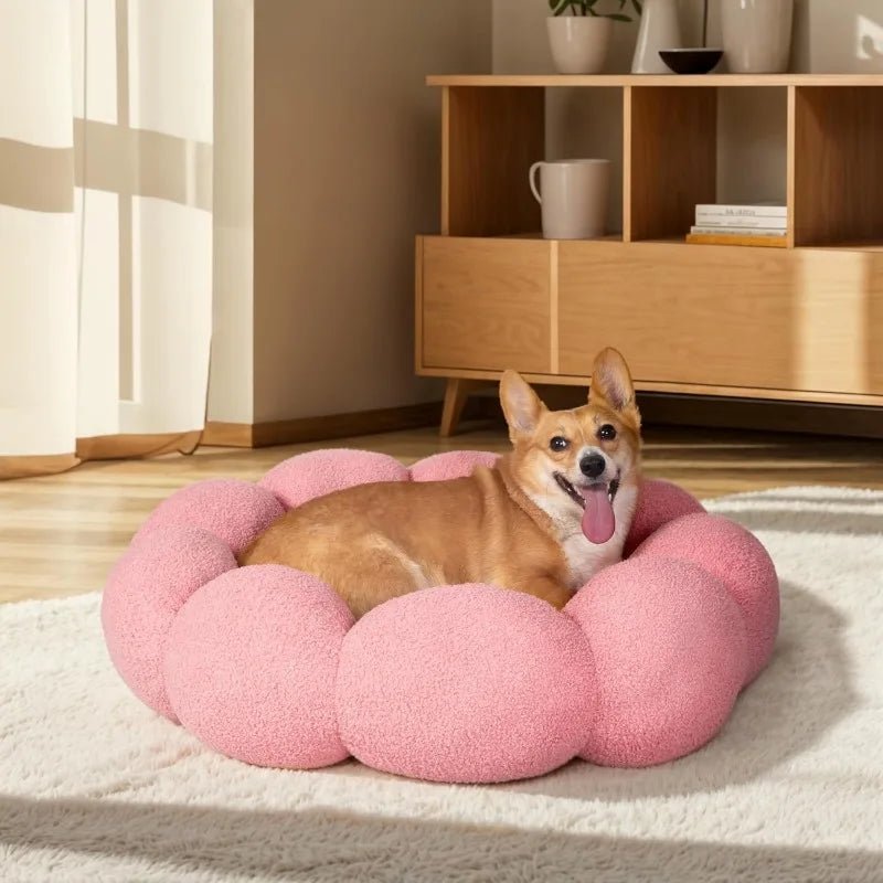 CozyFlower• Calming Cuddler for Dogs - Dog Bed - BowLift