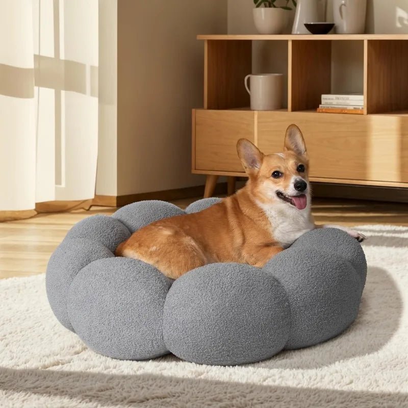 CozyFlower• Calming Cuddler for Dogs - Dog Bed - BowLift