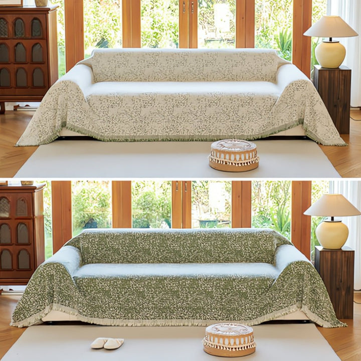 BowLift | CozyNest – Reversible Microfiber Sofa Cover, Non-Slip and Easy Care
