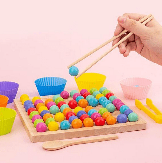 BowLift | Creative Beads – Montessori wooden bead set for fine motor skills & creativity