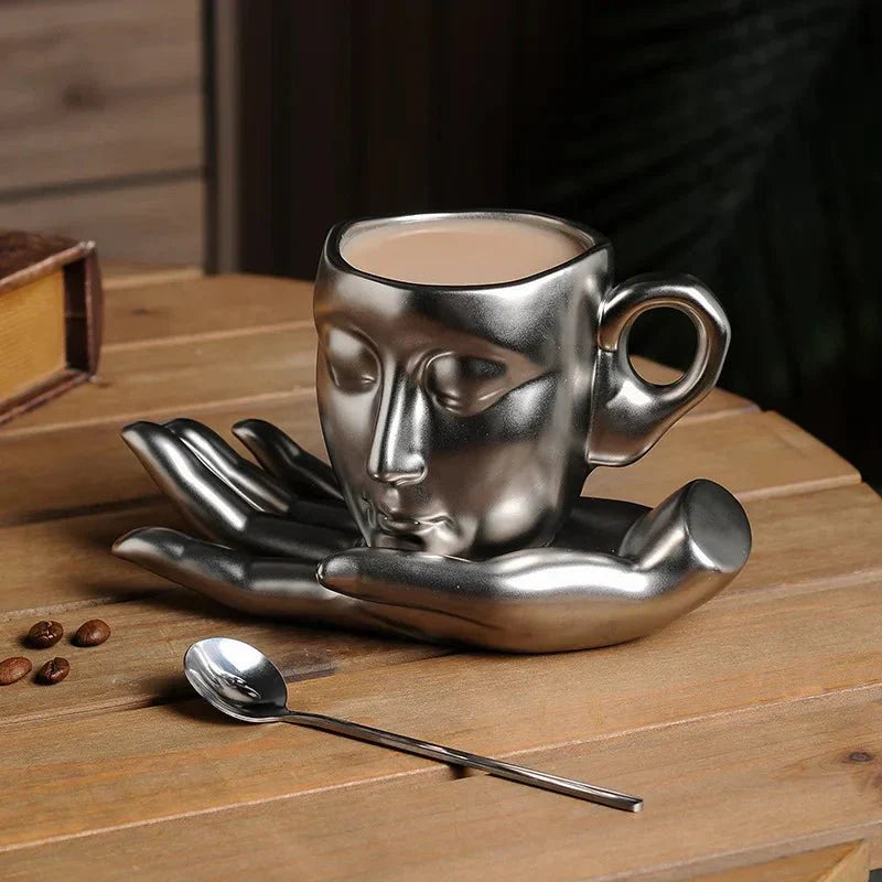 BowLift | Coffee Cup Set with Minimalist Face Shape