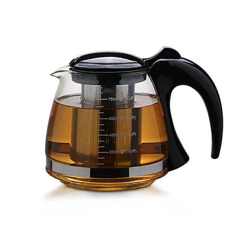 Creative Glass Teapot with Removable Steel Infuser Filter Tea Kettle | Bowlift