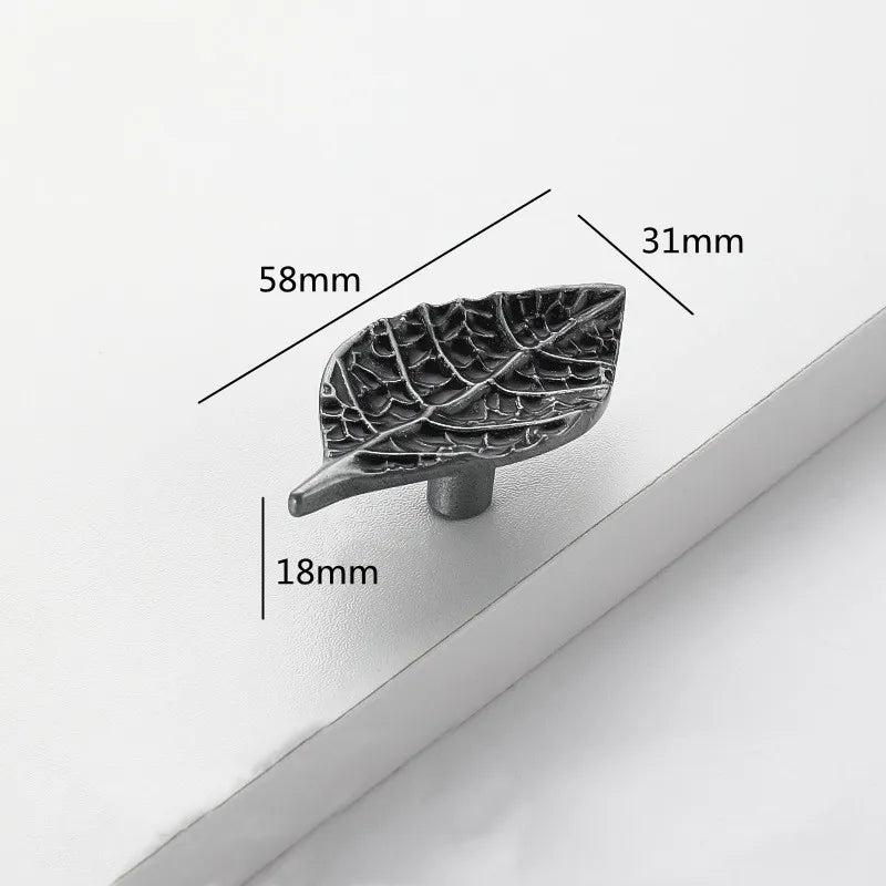 Creative Tree Branch & Leaf Cabinet Knob Furniture Drawer Handle Pull | Bowlift