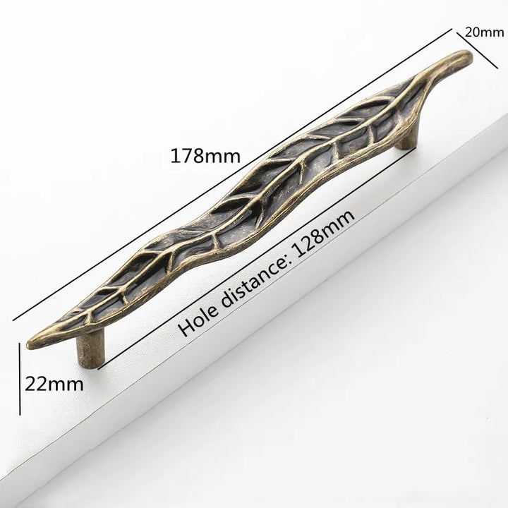 Creative Tree Branch & Leaf Cabinet Knob Furniture Drawer Handle Pull | Bowlift